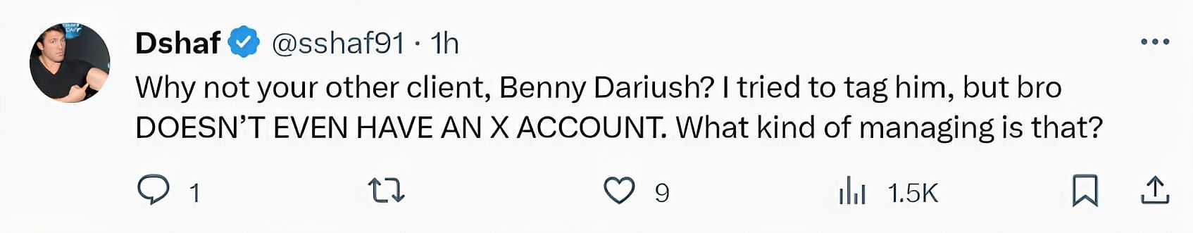 Comments on the tweet